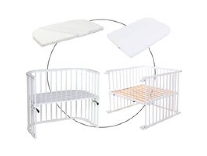 Bundle Beistellbett Maxi inkl. Matratze Klima Wave und Kinderbettumbausatz inkl. Matratze MediTex® extraluftig