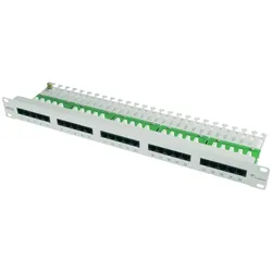 Telegärtner 19" ISDN/Telefon Patch Panel MPPI25 H, Server Zubehör, Grau