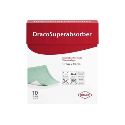 Dracosuperabsorber 10x10 cm Wundauflage 10 St Verband