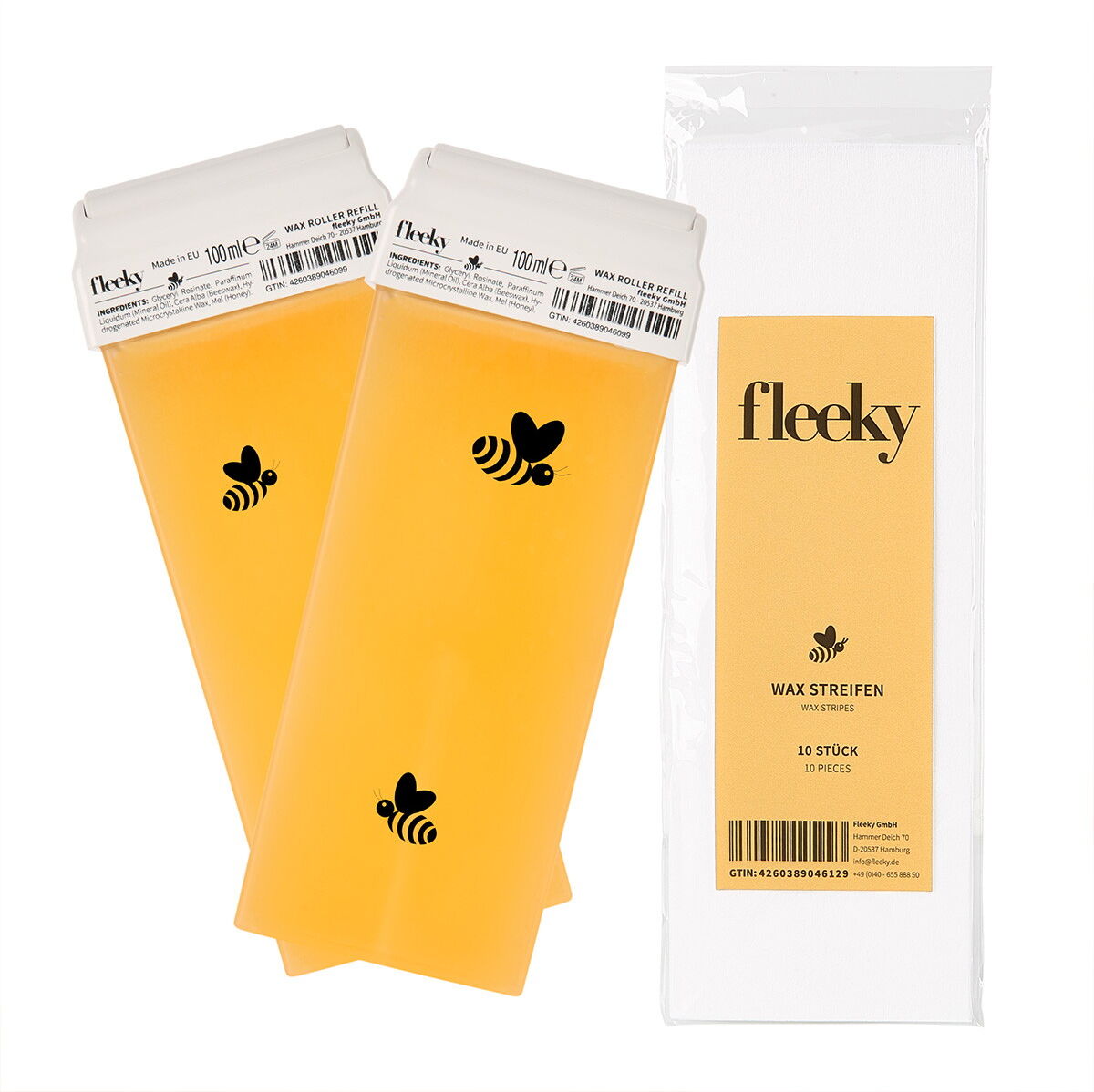 fleeky Wax Roller Refill Set