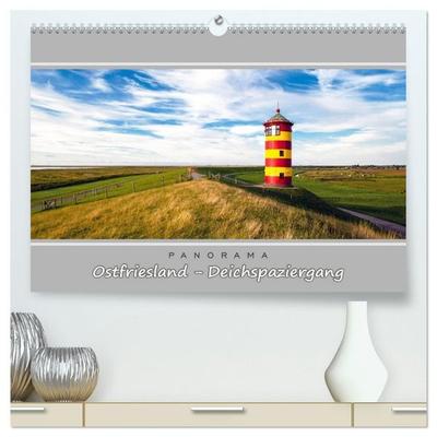Ostfriesland - Deichspaziergang (hochwertiger Premium Wandkalender 2027 DIN A2 quer), Kunstdruck in Hochglanz