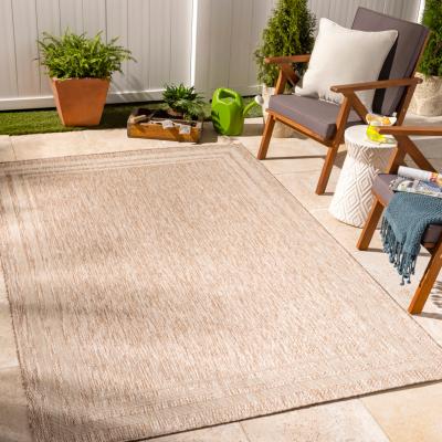 Teppich LIVABLISS "LENON", beige (braun), B:200cm H:4,1mm L:275cm, Polypropylen, Teppiche, Teppich