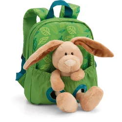 NICI Rucksack mit Plüschtier Hase 21x26cm