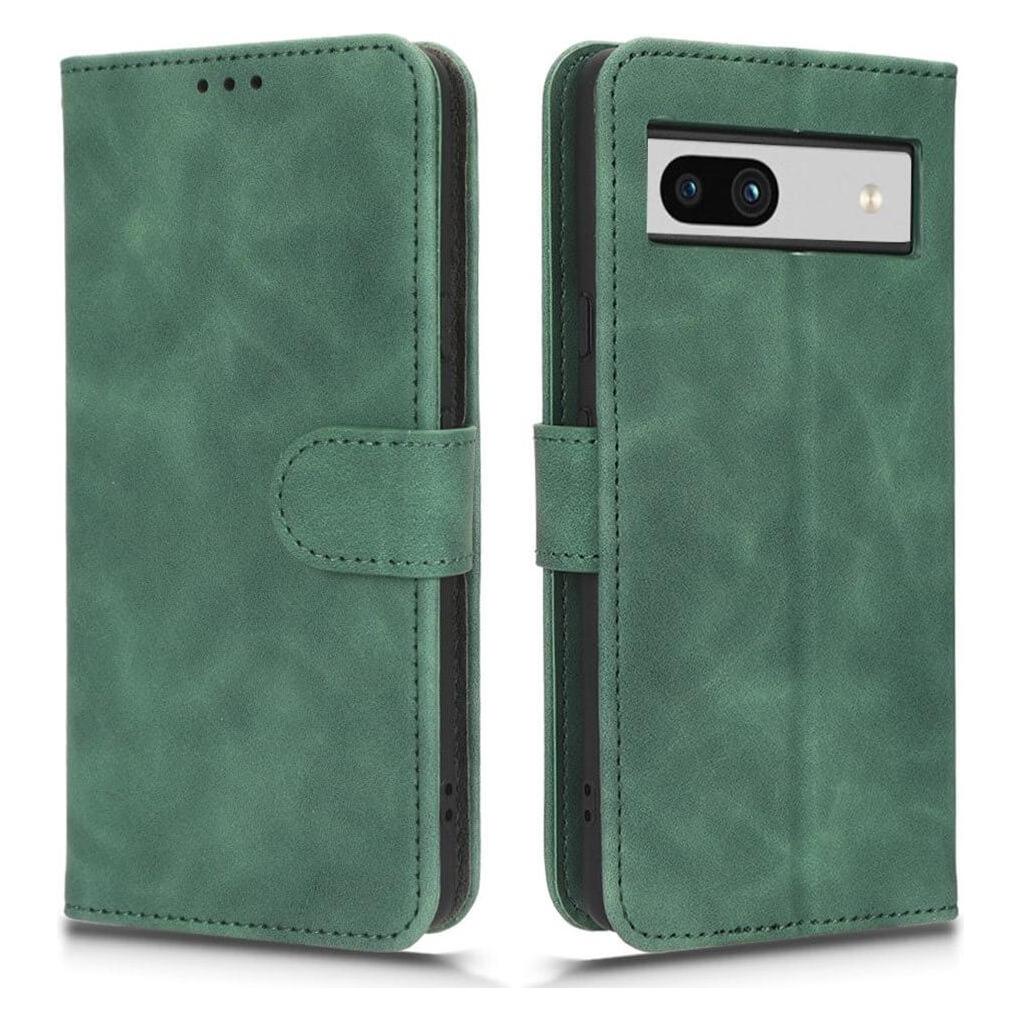 Cover-Discount Google Pixel 7a - Leder Etui Hülle grün (Google Pixel 7a) (660125496C)