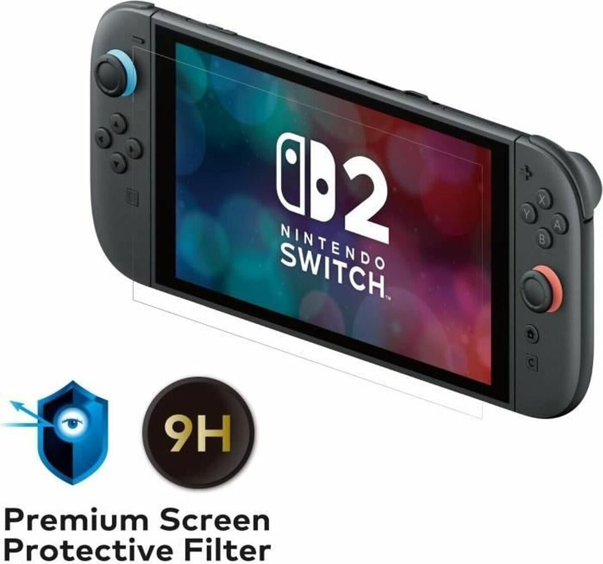 Hori Screenprotector voor Nintendo Switch 2 - Gehard Glas met Anti-blue light Filter - 9H Hardheid