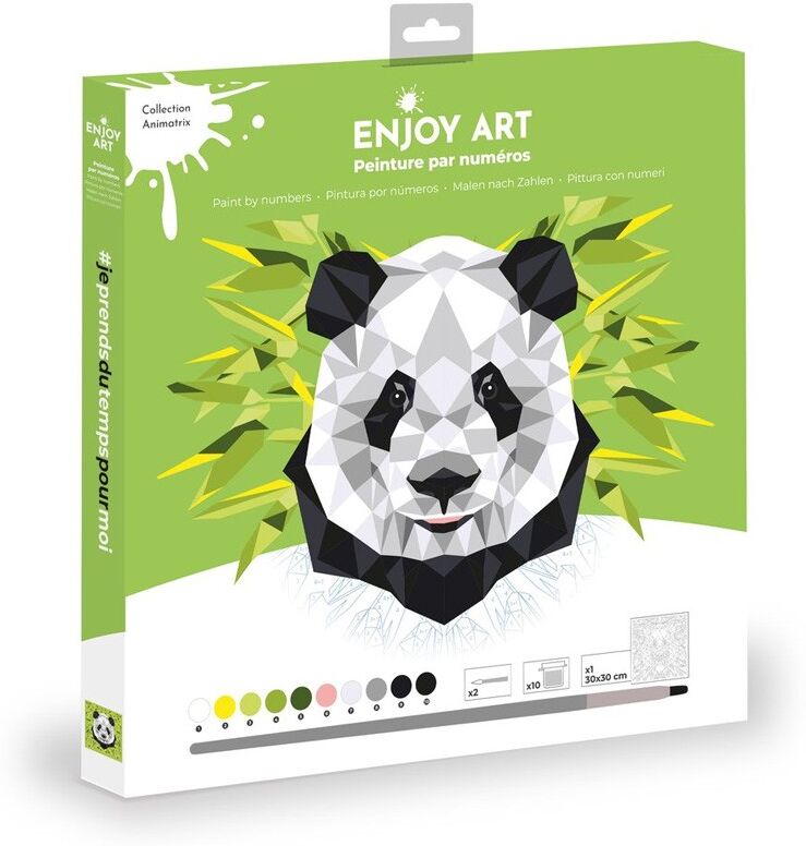 ENJOY ART - Peinture par numéros 30x30cm Panda