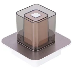 Tischleuchte Nachttischleuchte Schreibtischlampe LED Touchdimmer rauch L 12 cm