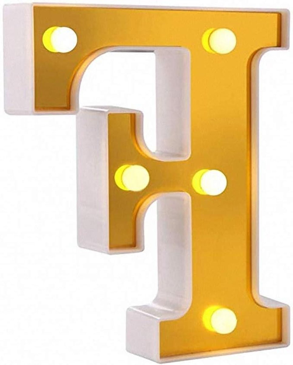 LED Alfabet Lamp Decoratieve Letter Lamp Warm Wit - Hoogte: 16 cm