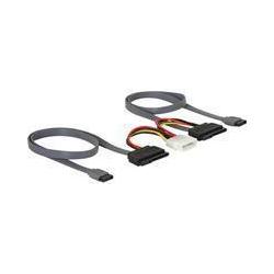 Delock SATA All-in-One Kabel für 2x HDD (50 cm, SATA) (84239)