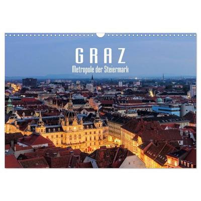 Graz - Metropole der Steiermark (Wandkalender 2026 DIN A3 quer), CALVENDO Monatskalender