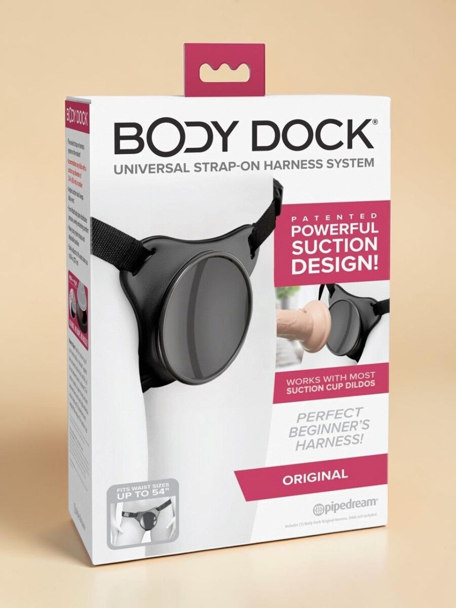 Body Dock Harnais strap-on confortable avec plaque anatomique pour gode ou vibromasseur