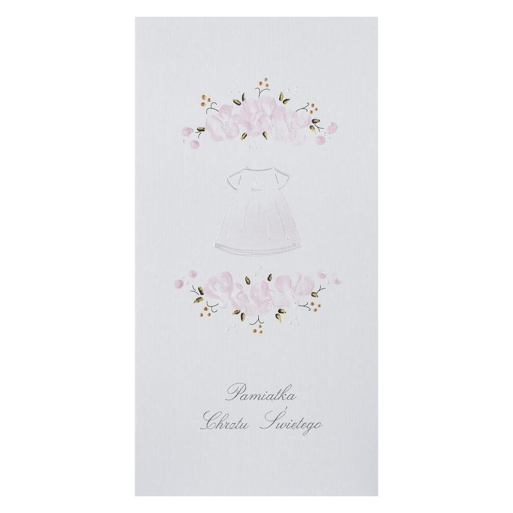 MAK Taufkarte DL C01 T-Shirt Blumen Mädchen (49019010)