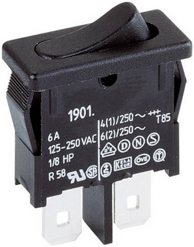 Marquardt 1901.1102 Wippschalter 1901.1102 250 V/AC 6A 1 x Aus/Ein rastend