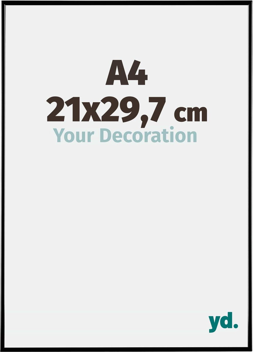 Your Decoration Fotolijst A4 - Zwart Hoogglans - Kunststof