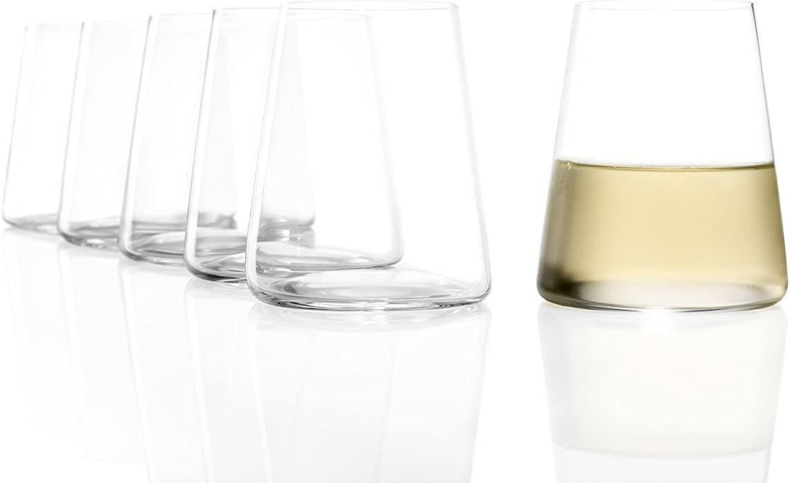 Stölzle Lausitz Set van 6 heldere witte wijnglazen