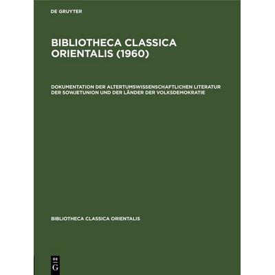 1960, Gebundene Ausgabe von , De Gruyter, 978-3-11-252705-4