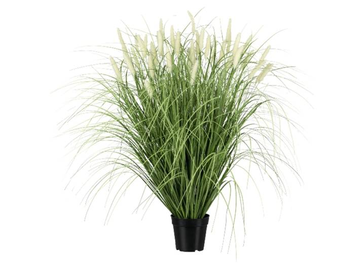 Kunstpflanze Pennisetum-Gras im Topf, Grün H: 90 cm Gasper