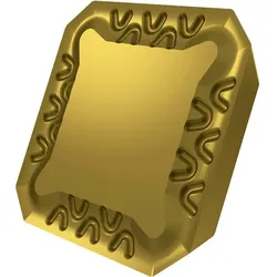 Pramet Fräswendeschneidplatte ISO SEER 1203AFEN:M8340 Tiefe 6,5mm PVD beschichtet Gold