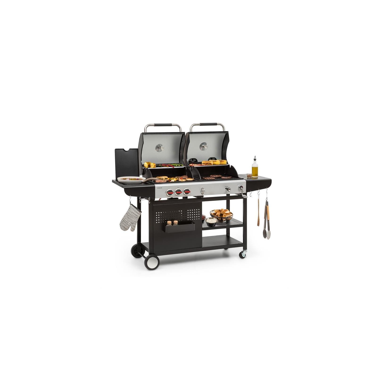 Hot & Hot Gasgrill 8,5kW 3 Brenner höhenverstellbar schwarz