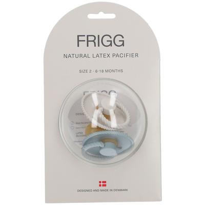 Frigg Latex Fopspeen Rope Silver - Grey 6-18 Maanden 2 St Sauger
