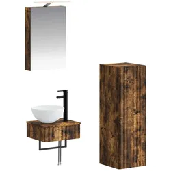 vidaXL, Badezimmerschrank, Badezimmerschrank