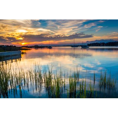 Fototapete PAPERMOON "Folly Beach South Carolina", bunt, B:3m L:2,23m, Vlies, Tapeten