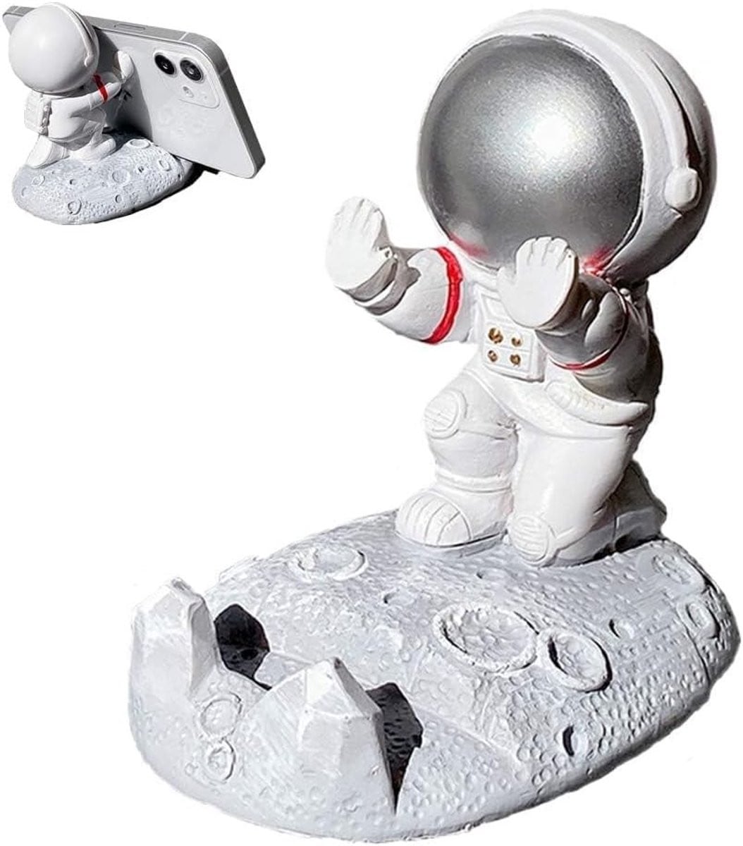 Schattige Astronaut Telefoonhouder voor Stabiele Bevestiging en Originele Decoratie