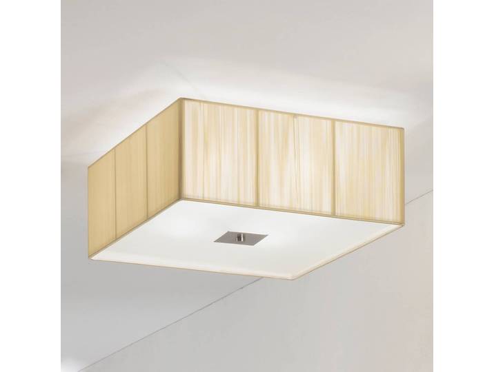 ORION Deckenlampe BENJAMIN, dimmbar, creme / amber, für Wohn- / Esszimmer, Textil / Stoff / Seide, Modern, Deckenlampe
