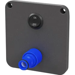 Reich Anschluss Außendusche Smart Supply schwarz mit Schalter ohne Mischer