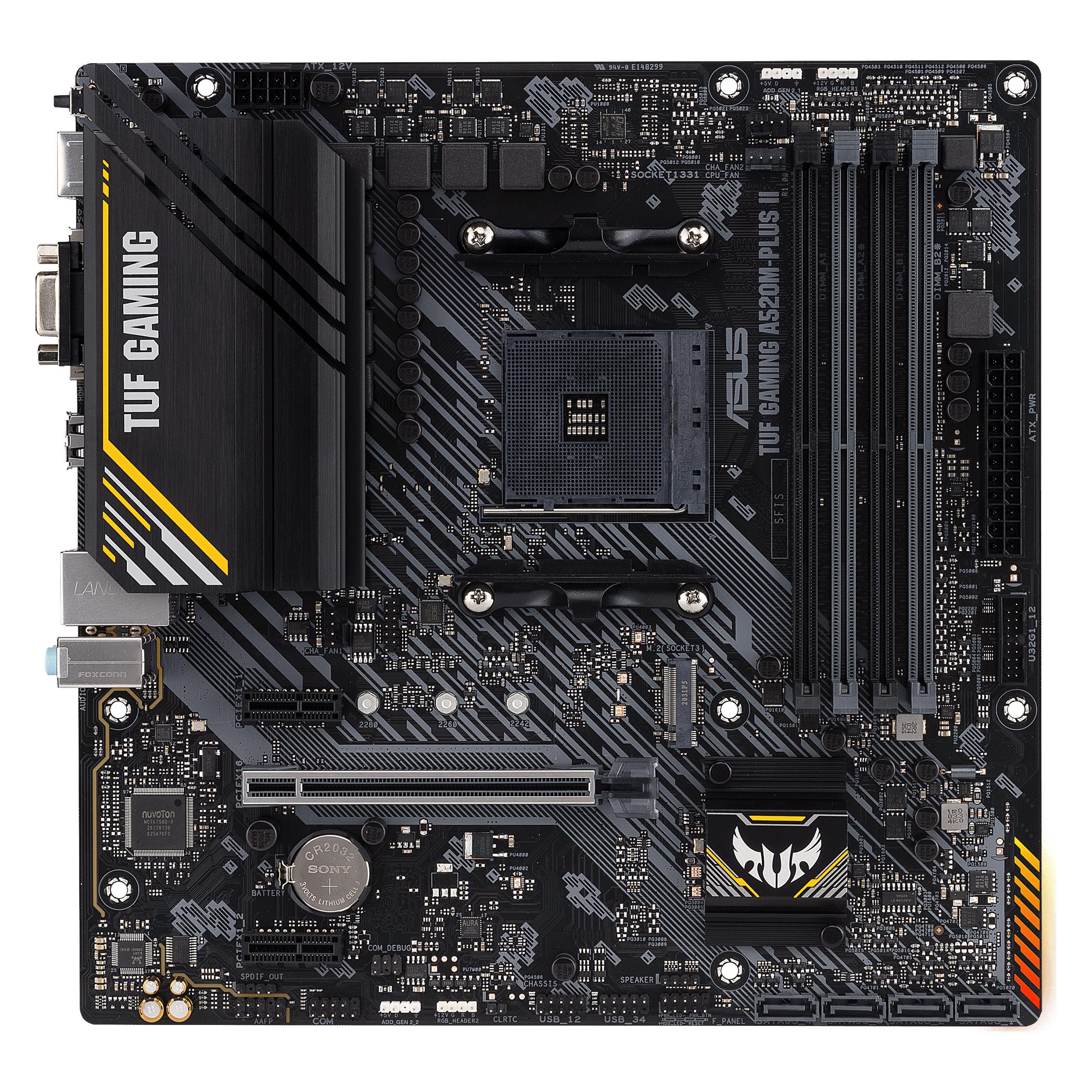 ASUS TUF GAMING A520M-PLUS II (AM4, AMD A520, mATX) (90MB17G0-M0EAY0)