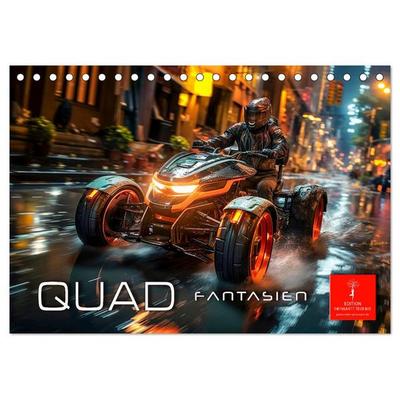 Quad Fantasien (Tischkalender 2026 DIN A5 quer), CALVENDO Monatskalender