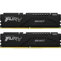 Kingston FURY Beast Schwarz 16GB Kit (2x8GB) DDR5-6000 EXPO CL36 DIMM Arbeitsspeicher