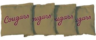 Skip's Garage College Of Charleston Cougars Gold Cornhole Bags
