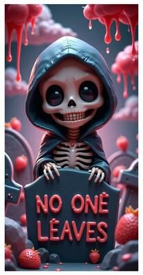 Uplift Picks Haunted Cemetery Halloween Door Cover Banner 02 90x185 Cm
