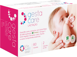 Gestacare Lactação com Ácido Fólico e Omega 3 60 cápsulas