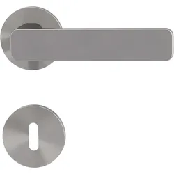 Griffwerk VAYA 265 MINIMAL MODERN fast2fix Fast2Fix Rosetten rund Buntbart Samtgrau