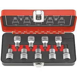 FORMAT Schraubendrehereinsatz Set 1/2" TX 9-teilig