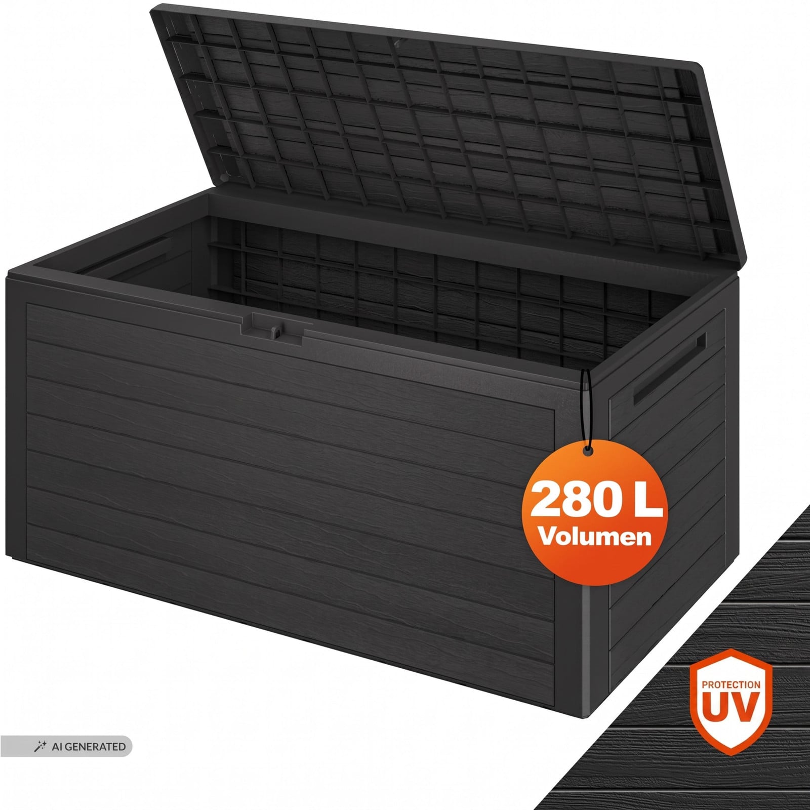 Casaria Tuinopslag 280 liter houtlook