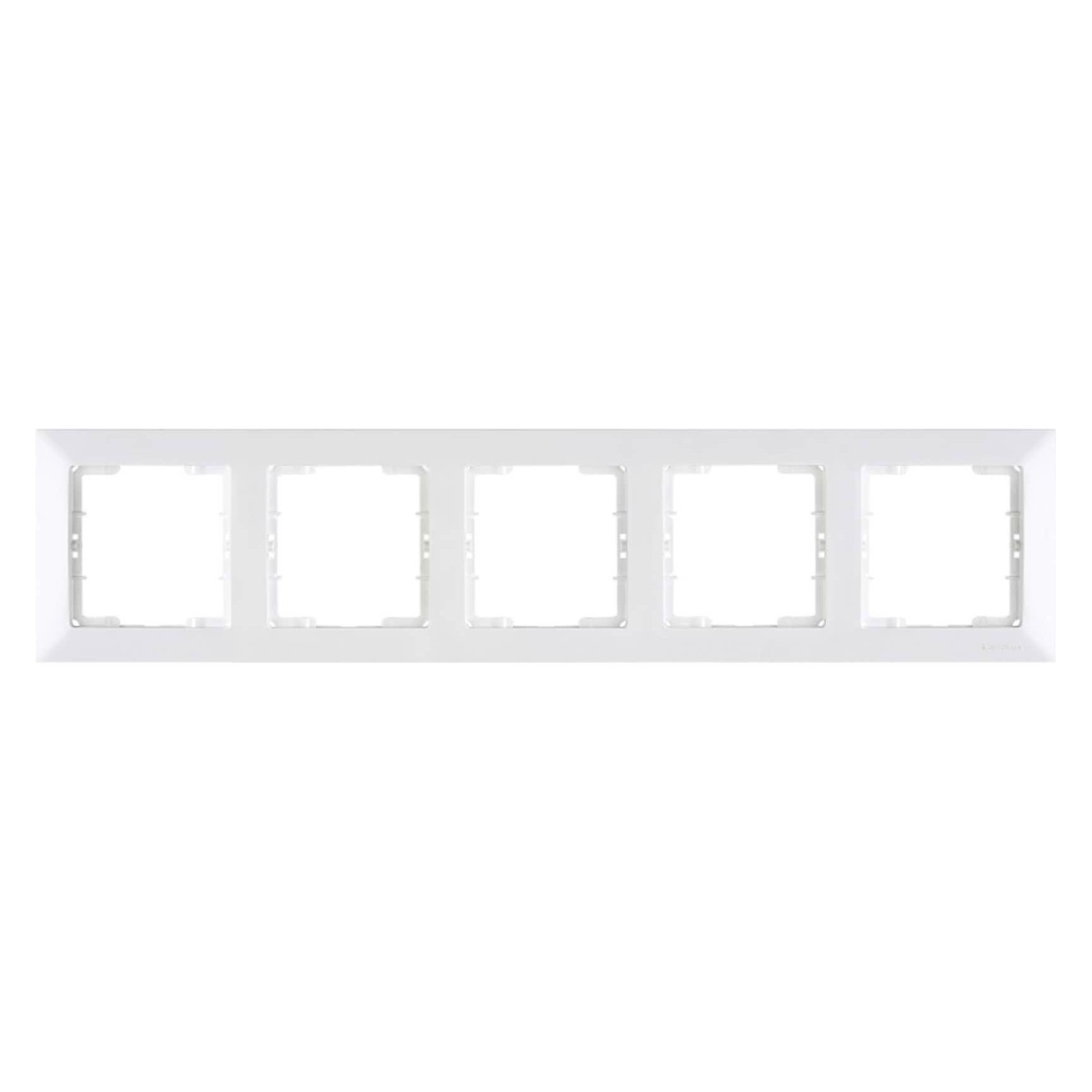 Mutlusan Candela 5-fach Rahmen horizontal weiss für 5 Module (31529214)