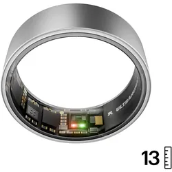 Ultrahuman Ring AIR Raw Titanium - Size 13 (13, Titanium), Smart Ring, Grau