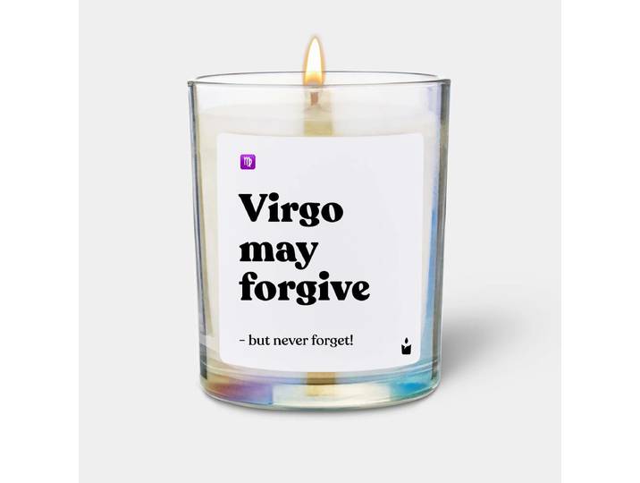 Duftkerze Rainbow Woody Virgo may forgive - but never forget!