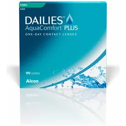 Dailies, Kontaktlinsen, AquaComfort PLUS Toric (-1.5, Tageslinse, 90 Stk., Torisch)