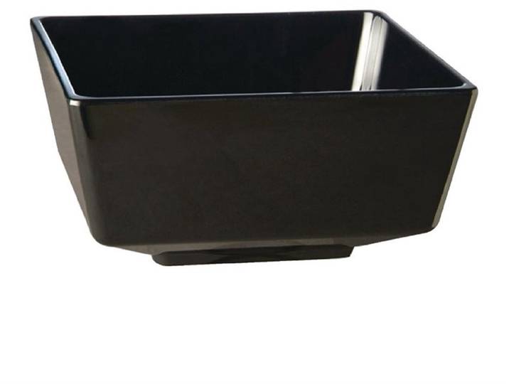 Melamine schaaltje - \ float\ - Zwart - 12\,5x12\,5 cm