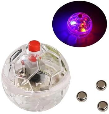 Uplift Essentials Transparent Glowing Flash Ball Toy For Kittens And Puppies Transparent Glowing Flash Ball Toy For Kittens And Puppies