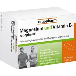 Magnesium und Vitamin E-ratiopharm 60 St Kapseln