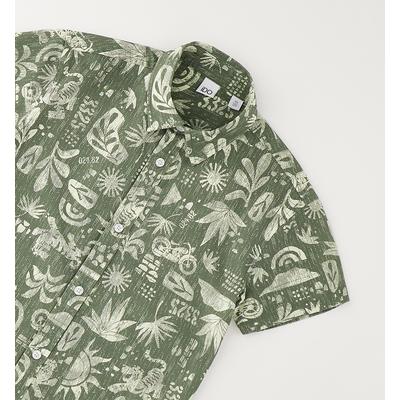 Businessshirt IDO "BABY BOY SUMMER SHIRT", Jungen, Gr. 122, grün (ecru', grün), 100% Baumwolle, Shirts