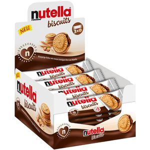 nutella nutella Kekse biscuits Doppelkekse, mit  -Creme, je 3 Kekse à 13,8 g, 28 Pack