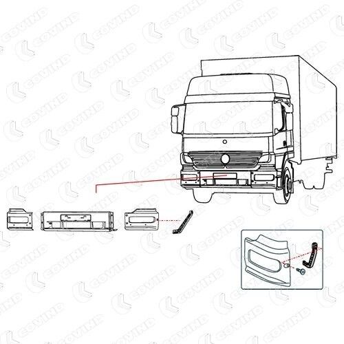 COVIND 973/ 89 Mounting Bracket, bumper