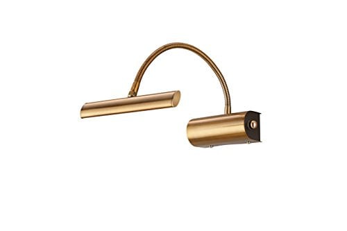 Trio Leuchten Curtis Led Wandlamp, Antiek Messing, Dimbaar en Verstelbaar, B/D/H: 35 x 18,01 x 35 cm