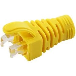 MicroConnect Strain Relief Boot Cat5e, Elektronikkabel + Stecker, Gelb